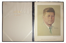 Norman Rockwell Signed Lithograph of JFK -- Appeared as the Cover of ''The Saturday Evening Post'' in 1960